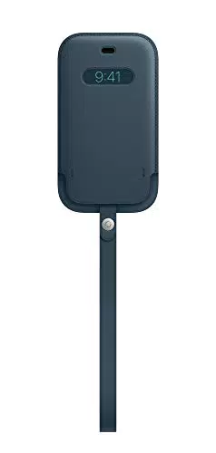 Apple Housse en Cuir avec MagSafe - Bleu Baltique