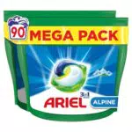 Ariel All-in-1 Pods Lessive Capsules 90 Lavages, Alpine