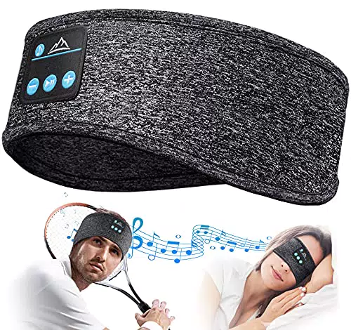 Bandeau Bluetooth Cadeau Homme Femme - Cadeau Homme Original Bandeau Écouteur de Musique Masque de Nuit
