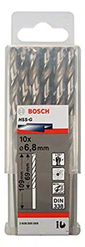 Bosch Professional 10x HSS-G Forets à métaux