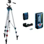 Bosch Professional Trépied pour Lasers et Niveaux BT 250 & Cellule de Réception LR 7
