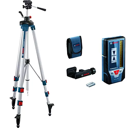 Bosch Professional Trépied pour Lasers et Niveaux BT 250 & Cellule de Réception LR 7