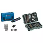 Bosch Professional visseuse sans-fil GO 2.0 + 43 pièces Coffrets d'embouts de vissage Extra Hard