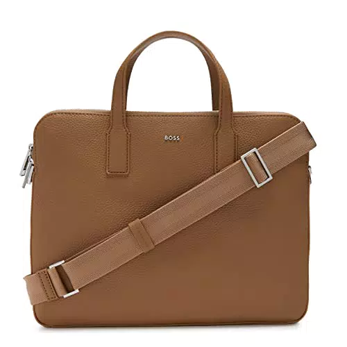 BOSS Crosstown_S Doc Zips, Messenger Homme, Beige, Taille Unique