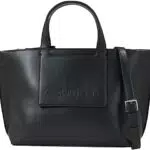Calvin Klein Femme Cabas Sac Moyen, Noir, Taille Unique