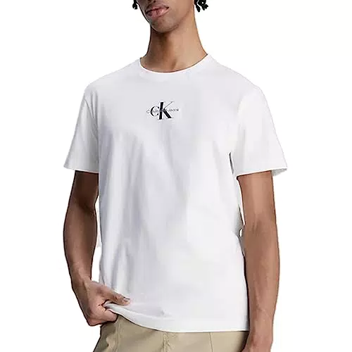 Calvin Klein Jeans T- Shirt Monologo Regular Tops en Tricot S/S
