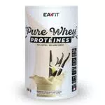 EAFIT Pure Whey - Vanille Intense 360g - Croissance Musculaire - Protéines de Whey - Assimilation Rapide - Acides Aminés et des enzymes Digestives - Complexe High Amino - Certifié Anti-Dopage