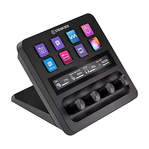 Elgato Stream Deck +, console de mixage, interface de production en direct et de studio