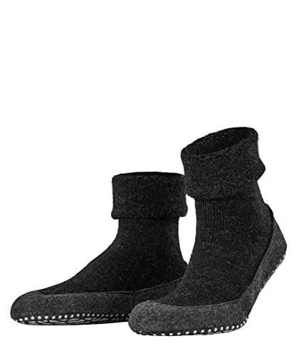 FALKE homme Cosyshoe chaussons chaussettes picots antidérapants sur la semelle feutre meilleure adhérence épais chauds respirants régulation climatique anti-odeur laine 1 paire