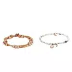 Fossil Bracelet billes Wrist Wrap Sadie de pour femme