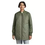 G-STAR RAW Padded Bomber Collar Jacke Femme, Vert, M
