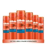 Gillette Fusion Gel À Raser Hydratant Pour Homme Au Beurre De Cacao