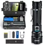 Gisaae Lampe Torche Led Ultra Puissante, Lampe Torche Rechargeable avec 10000 Lumens
