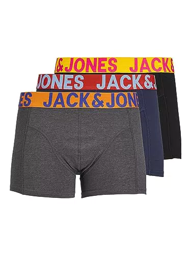 Jack and Jones Hommes Sense Paquet De 3 Troncs Caleçons