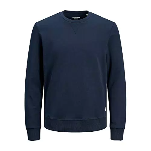Jack and Jones Hommes Sweater Col Rond Pull Top Chandail M Bleu Bleu Marine Blazer