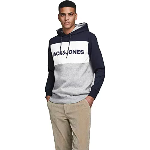 JACK & JONES JJELOGO Blocking Sweat Hood Noos Sweatshirt Capuche
