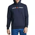 JACK & JONES Sweat à Capuche Logo Navy Blazer S Navy Blazer S