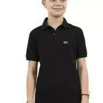 Lacoste Polo Regular Fit Mixte Enfant, Noir, 2 ans