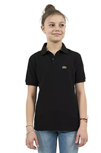 Lacoste Polo Regular Fit Mixte Enfant, Noir, 2 ans