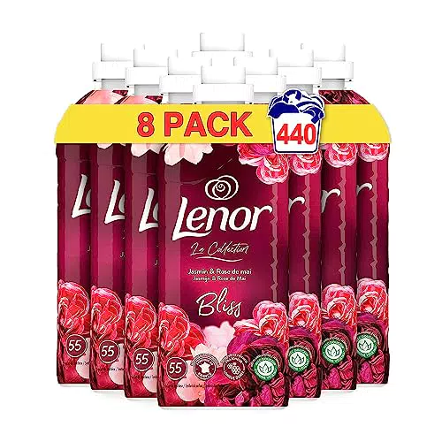 Lenor Adoucissant 8x55 Lavages, Jasmin et rose de mai