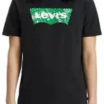 Levi's Graphic Crewneck T-Shirt Homme Filled Bw Caviar L