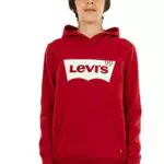 Levi'S Kids Batwing Screenprint Hoodie Garçon Levis Red/ White 2 Ans