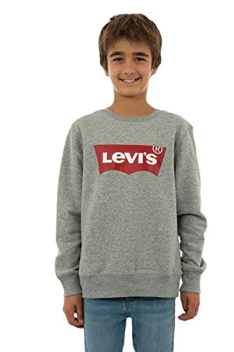 Levi's Kids Lvb-Batwing Crewneck Sweatshirt Garçon Grey Heather 14 Ans