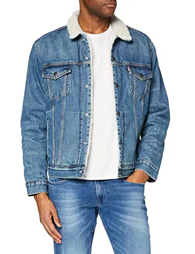 Levi's Type 3 Sherpa Trucker Veste Homme, Fable, S
