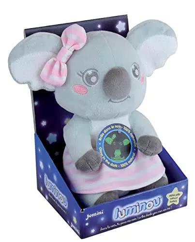 LUMINOU Cally Mimi Koala Peluche Lumineuse Naturelle Fonctionne sans Pile +/- 22 CM