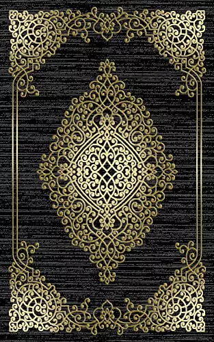 Mani Textile - Tapis Orient Noir Gold Dimensions - 300x400