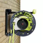 Masterplug Rallonge Prolongateur électrique 25m, Enrouleur Profesionnelle pour Jardin IP44