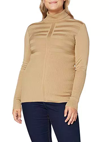 Morgan Femme Pull Manche Longue Col Roulé Mentos Sweater