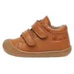 Naturino Cocoon VL-Chaussures Premiers Pas en Cuir Nappa avec Doublure en Laine Marron Clair 22