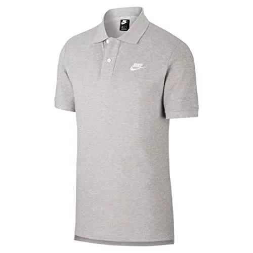 NIKE CJ4456-063 M NK Club PQ Matchup Polo Polo Shirt Homme DK Grey Heather/White Taille 2XL