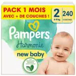 Pampers 240 Couches Harmonie Taille 2, Poiur Bébé