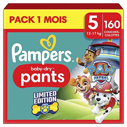 Pampers Baby-Dry Pants Taille 5, 160 Couches-Culottes Bébé