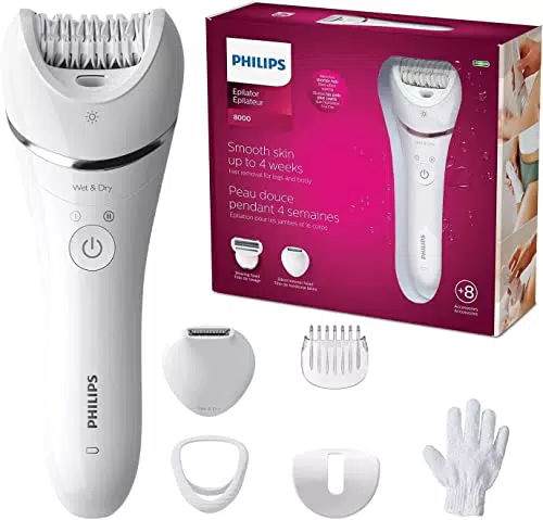 Philips Epilateur Series 8000 - Epilateur Wet & Dry sans fil pour les jambes et le corps