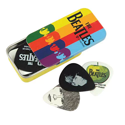 Planet Waves 1CAB4-15BT2 Signature Beatles Boîte de Médiators Rayures