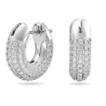 Swarovski Anneaux d'oreille Dextera, cristaux incrustés