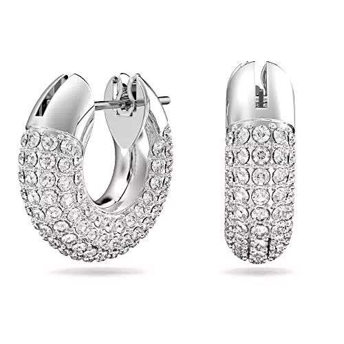 Swarovski Anneaux d'oreille Dextera, cristaux incrustés