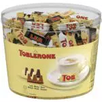 Toblerone - Assortiment de 3 Variétés de Mini Toblerone : Chocolat au Lait