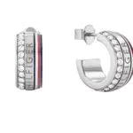 Tommy Hilfiger Jewelry Créoles pour Femme en Acier Inoxidable avec Cristaux - 2780623