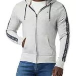 Tommy Hilfiger Sweat À Capuche Homme Fermeture Éclair Zip