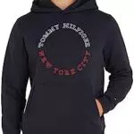 Tommy Hilfiger Sweat à Capuche Rond monotype, Desert Sky