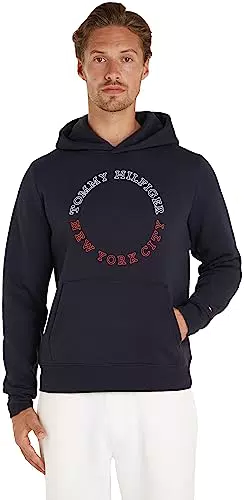 Tommy Hilfiger Sweat à Capuche Rond monotype, Desert Sky