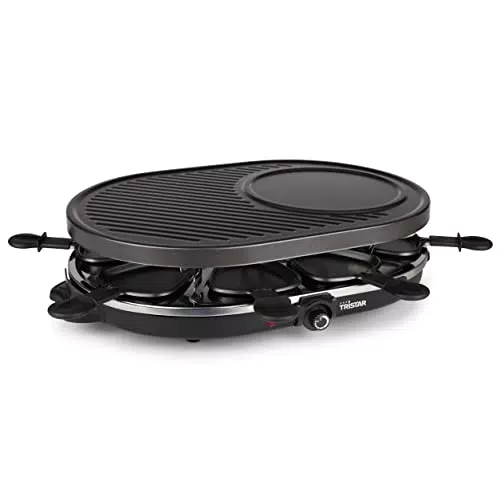 Tristar Raclettes, Pierre, Noir, 8 personnes