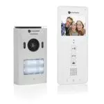 Visiophone 2 logements filaire écran LCD 3, 5” - Caméra panoramique - 12 mélodies - Smartwares DIC-22122