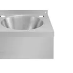 Vogue 13065 Mini lavabo de salle de bain en acier inoxydable sur pied Argenté 165 x 305 x 268 mm