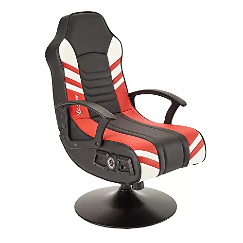 X-Rocker Aries 2.1 Chaise de Jeu avec Haut-Parleurs et Caisson de Basses pour Joueurs Juniors