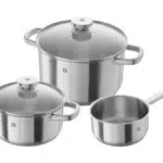 ZWILLING Batterie de cuisine, Argent, Set de 3 casseroles